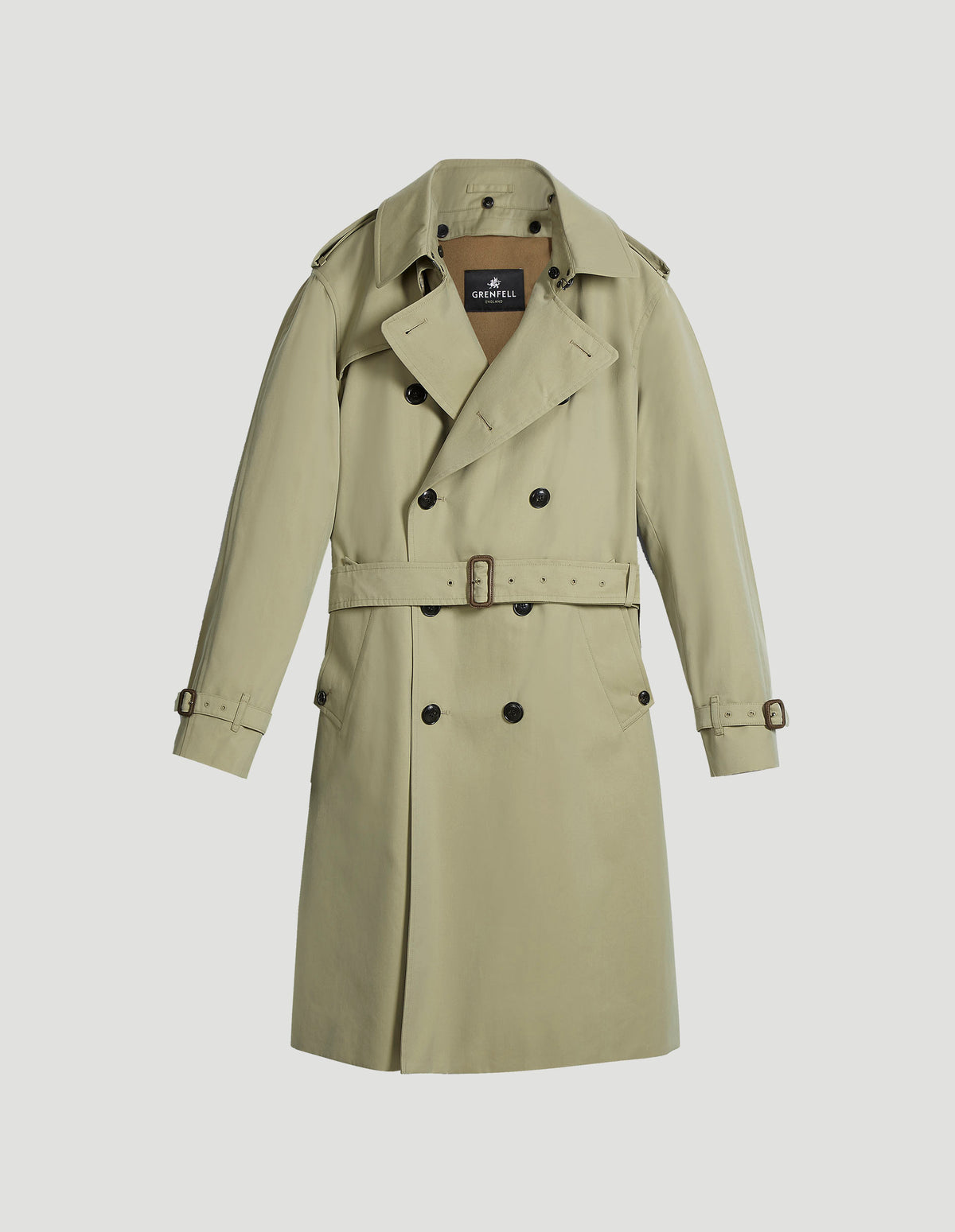 Load image into Gallery viewer, Kensington Trench Coat Cotton Gabardine Beige