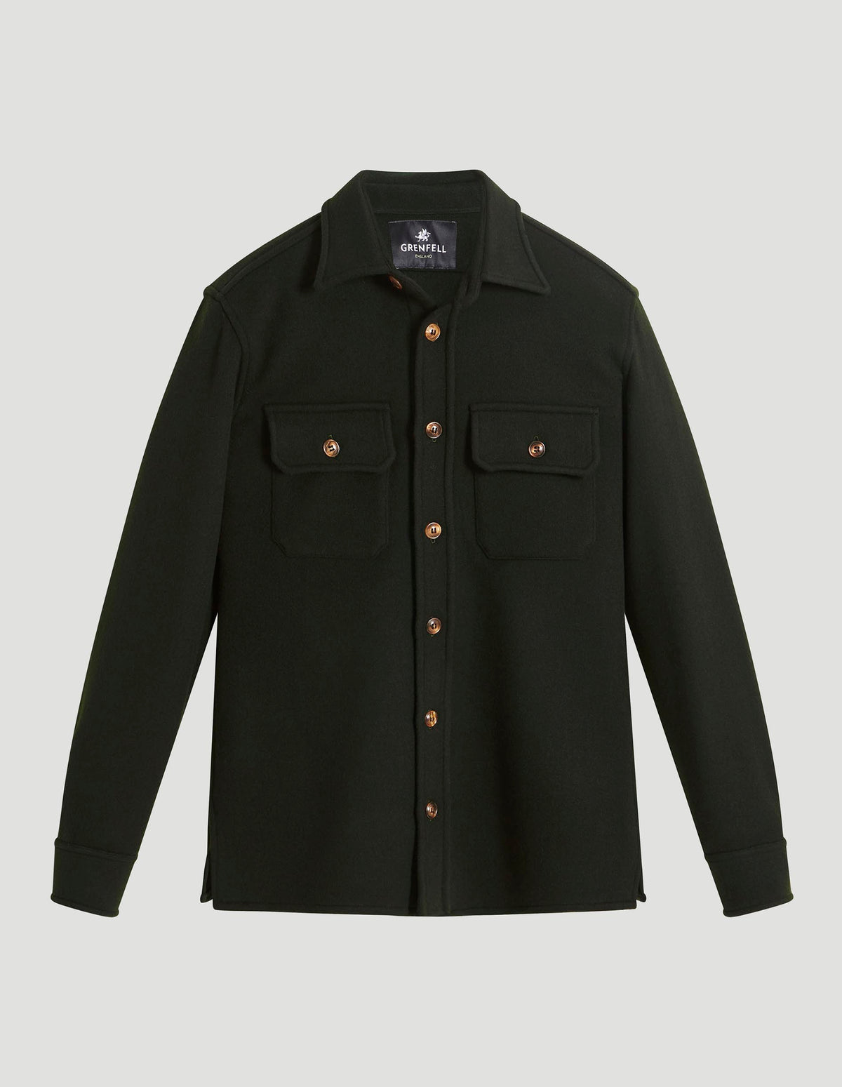 Load image into Gallery viewer, Overshirt Merino Wool Green